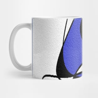 Geometric blue black Mug